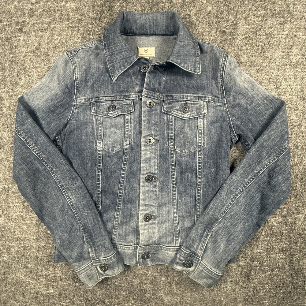 AG Adriano Goldschmied The Robyn Denim Jacket XS Super Stretch Blue SPD4087BLV
